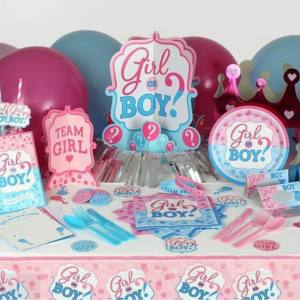 Image of Gender Reveal Party Supplies and Decorations