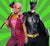 Image of Two People Superhero and Villain Costumes
