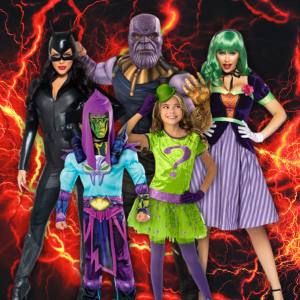 villain dress up ideas The Harris Sisters: Chillin' Like a Villain: Disney Villains Group Halloween Costume sheer panel skirt with side slits ATAMET Halloween women's toxic villain