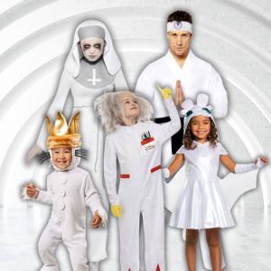 Image of 5 people wearing white costumes.