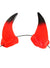 Image of 10cm Red and Black Devil Horns on Elastic