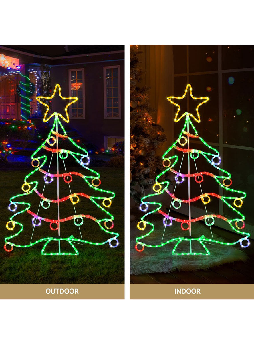 Rainbow LED Christmas Tree Rope Light Decoration 118cm Indoor Or Outdoor Information Image 2