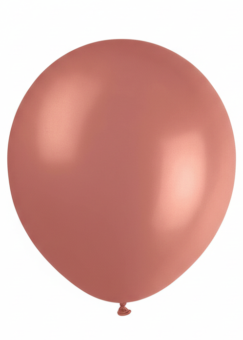 Rose Gold Metallic 30cm Single Latex Balloon