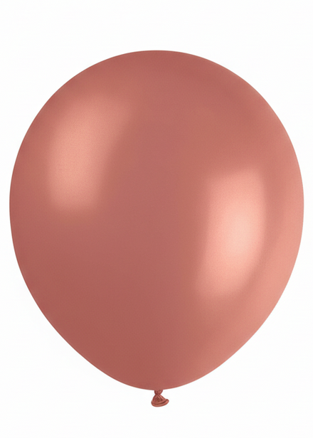 Rose Gold Metallic 30cm Single Latex Balloon