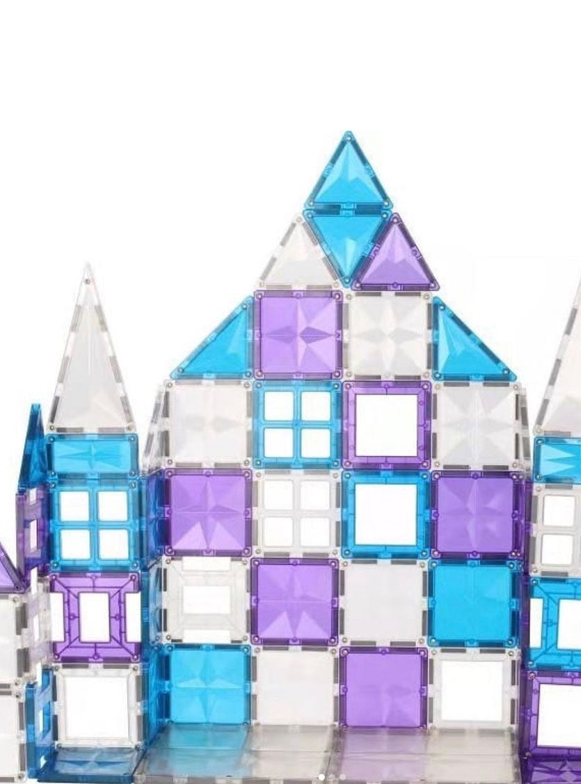 120 Pieces Ice Colour Magnetic Building Tiles - Alternate Image 3