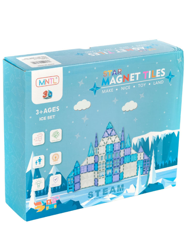 120 Pieces Ice Colour Magnetic Building Tiles - Alternate Image 2