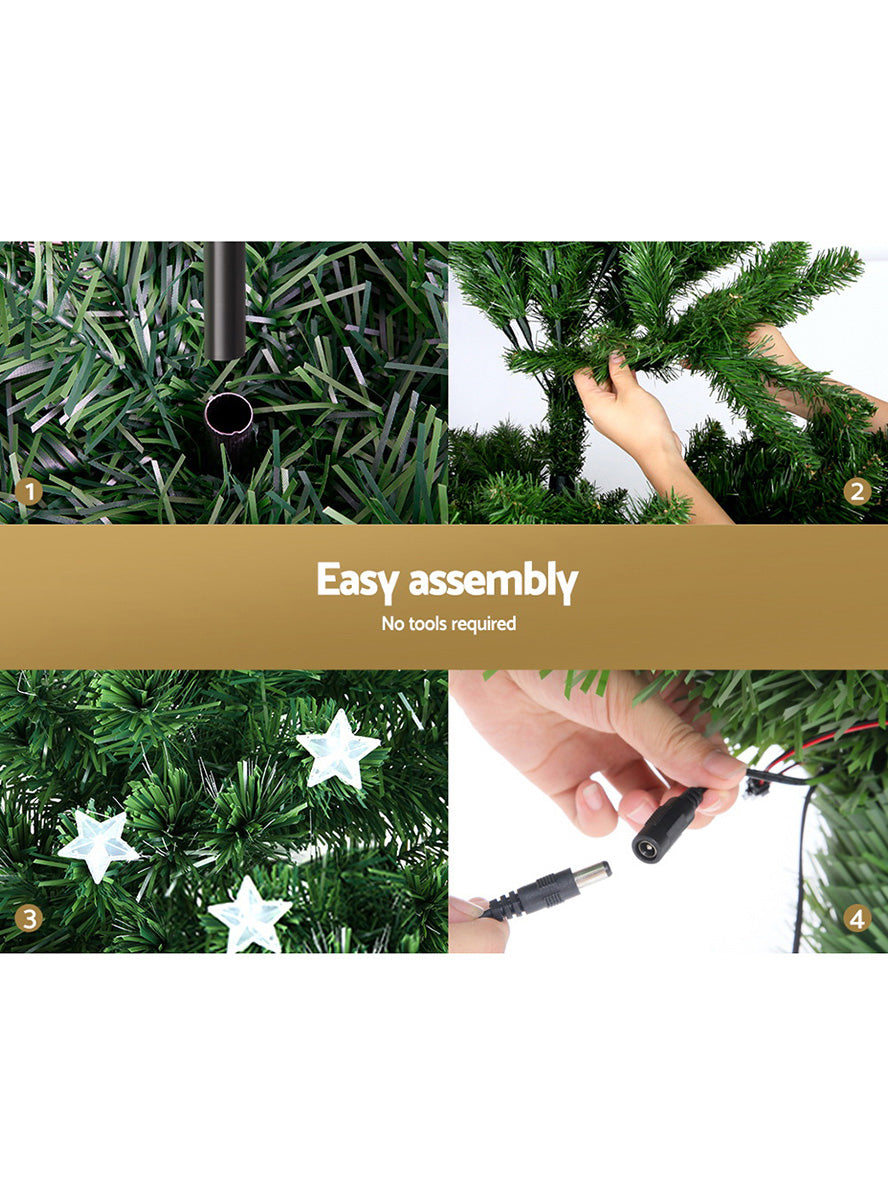 120cm Fibre Optic Multi Colour LED Christmas Tree - Assembly Details Image