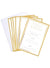 Image of Gold and White 6 Pack Party Invitations