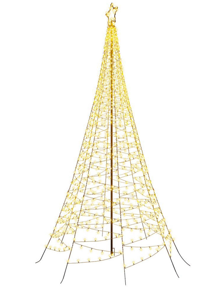 12ft Jingle Jollys Solar 800 Piece LED Fairy Light Christmas Tree - Main Image