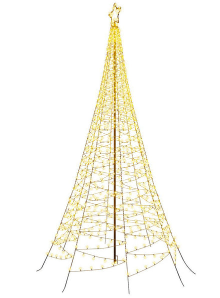 12ft Jingle Jollys Solar 800 Piece LED Fairy Light Christmas Tree - Main Image