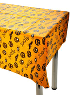 Image of Washable 132 x 178cm Orange Halloween Print Table Cover