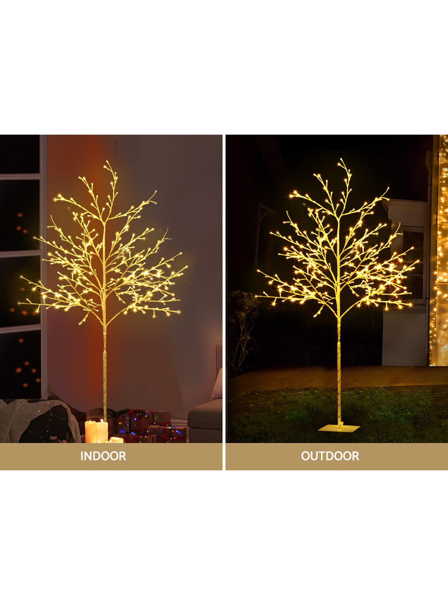 Jingle Jollys White Twig Light Up Christmas Decoration 150cm - Information Image 2