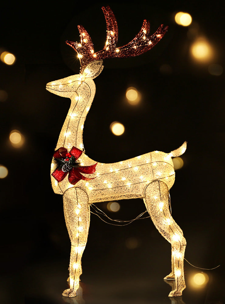 Light Up Reindeer Christmas Decoration 150cm - Main Image