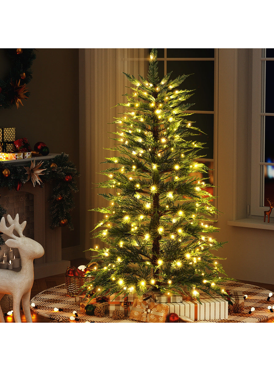 Jingle Jollys Sparse 263 Tip Light Up Christmas Tree Decoration 150cm - Lifestyle Image