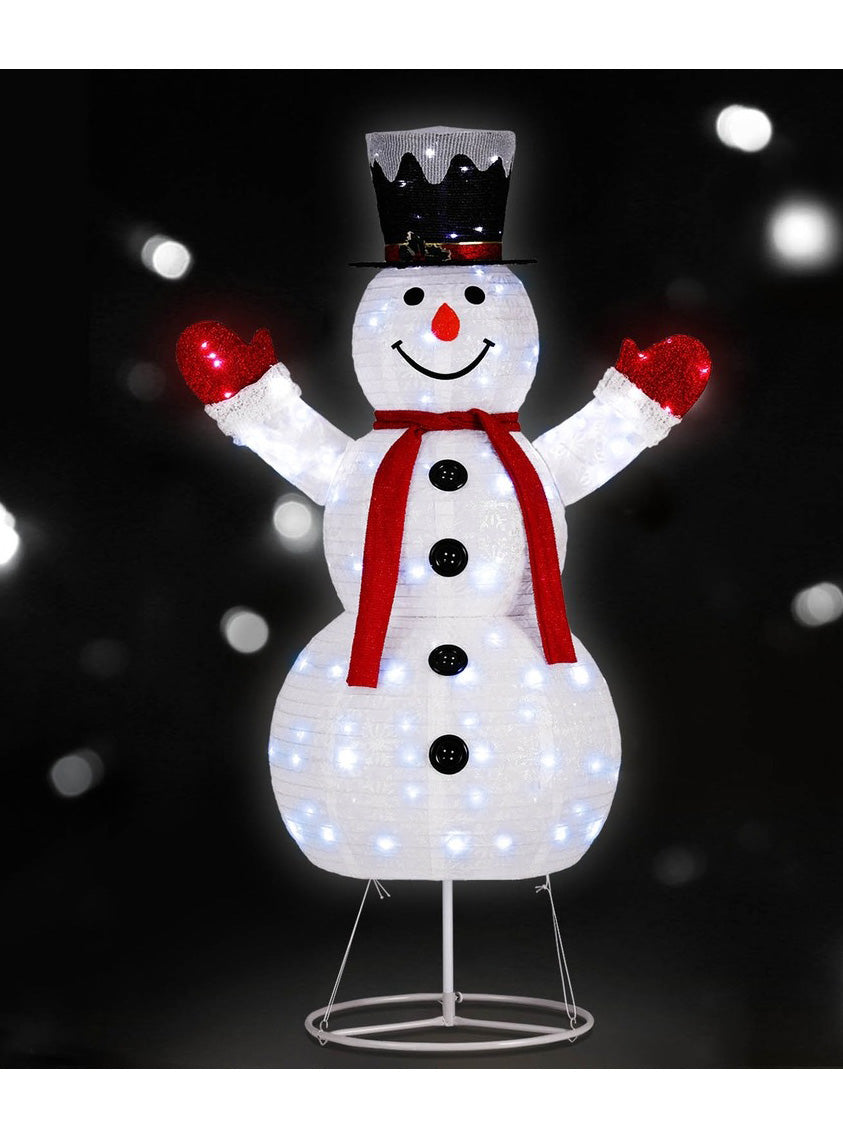Jingle Jollys 200 LED Bulb Light Up Snowman Christmas Decoration 170cm - Alternate Image 2