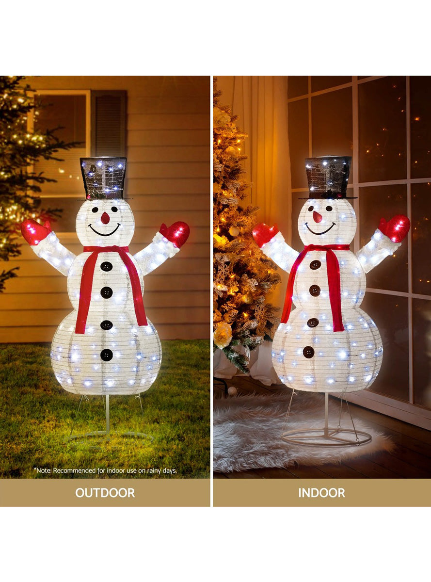 Jingle Jollys 200 LED Bulb Light Up Snowman Christmas Decoration 170cm - Information Image 2