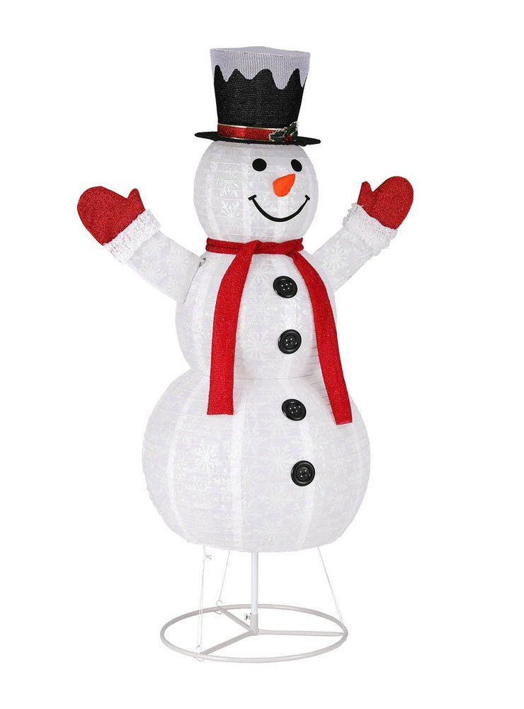 Jingle Jollys 200 LED Bulb Light Up Snowman Christmas Decoration 170cm - Main Image