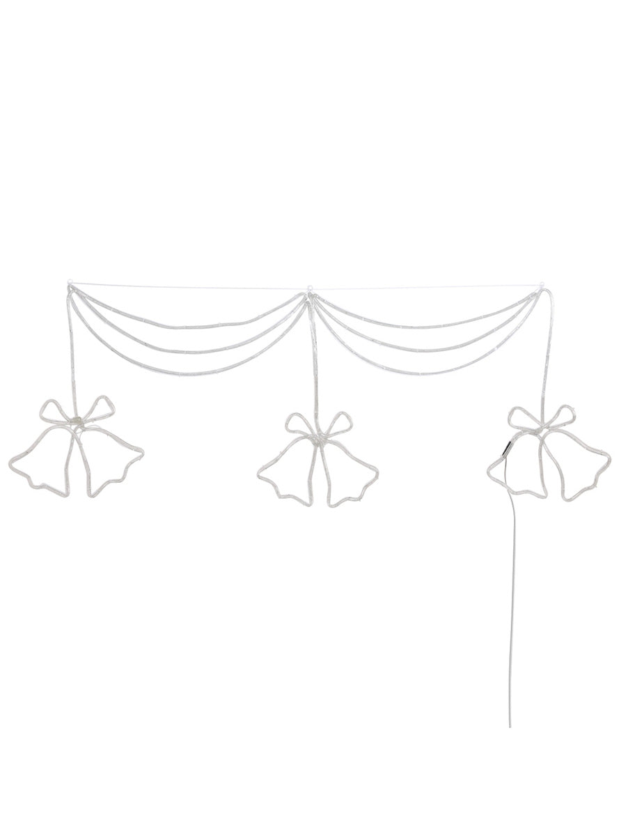 Christmas Wreath and Bells Rope Light Decoration 180cm - Alternate Image 2