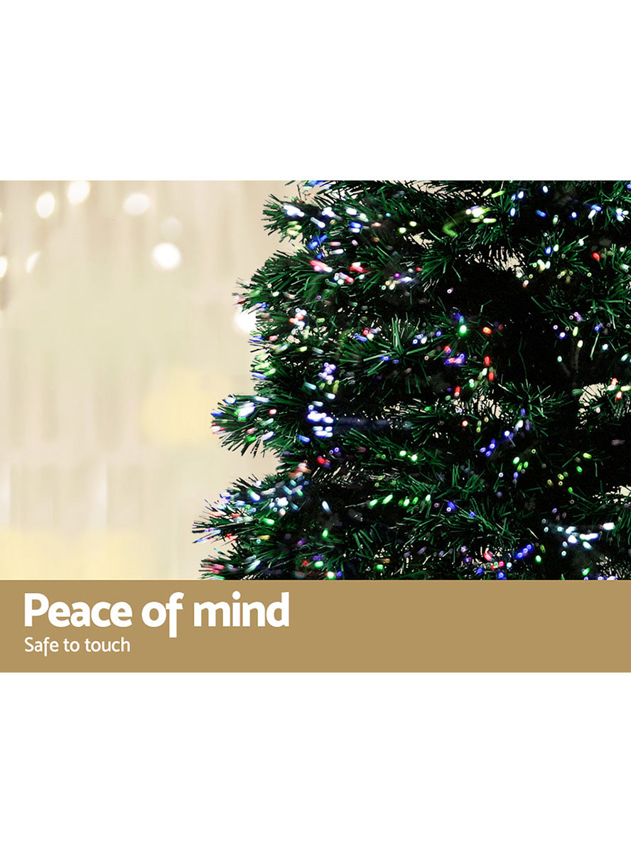 Fibre Optic 300 Tip LED Christmas Tree Decoration 180cm - Safety Details Image