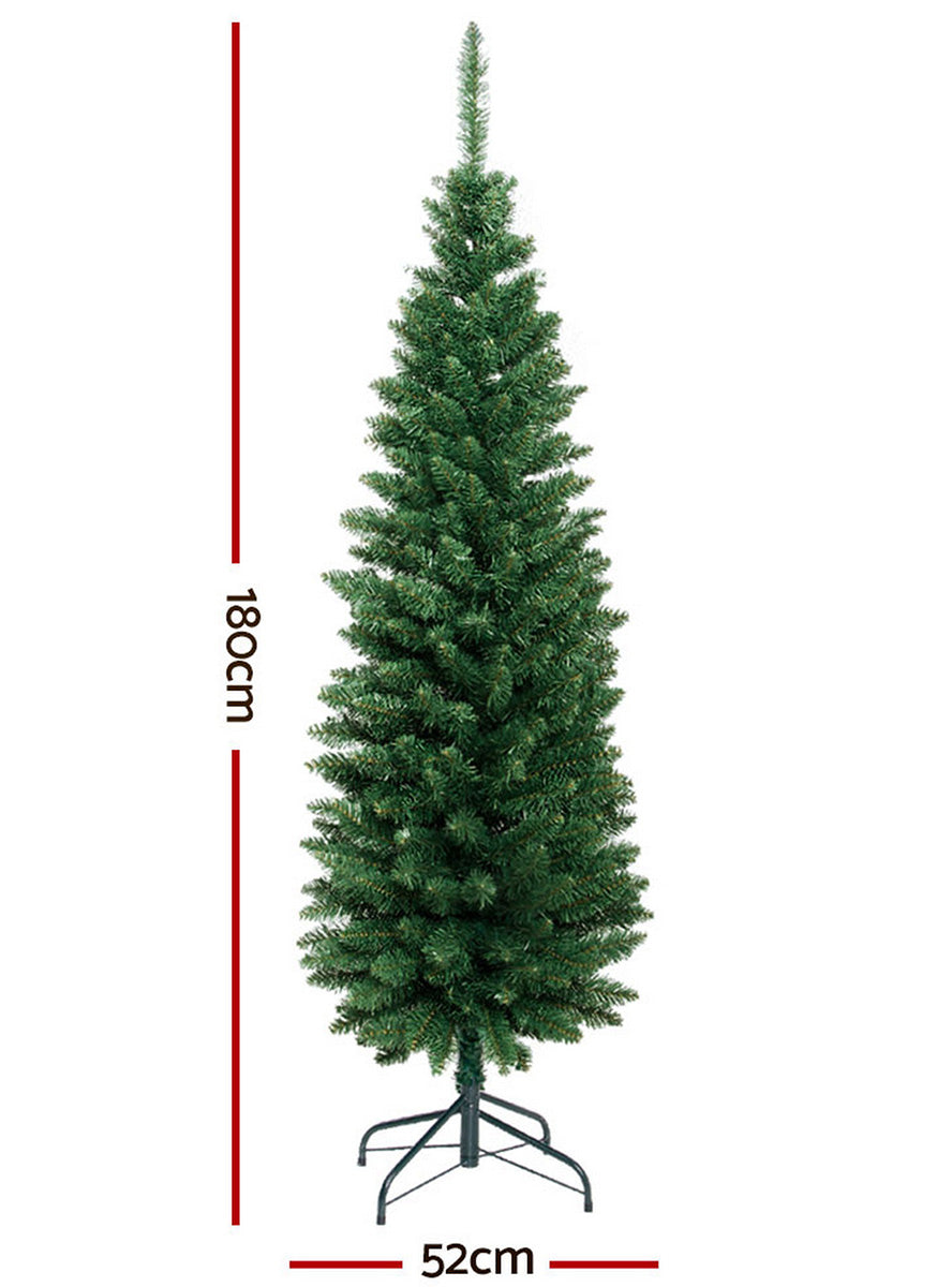 Jingle Jollys 300 Tip Christmas Tree Decoration 180cm - Measurements Image