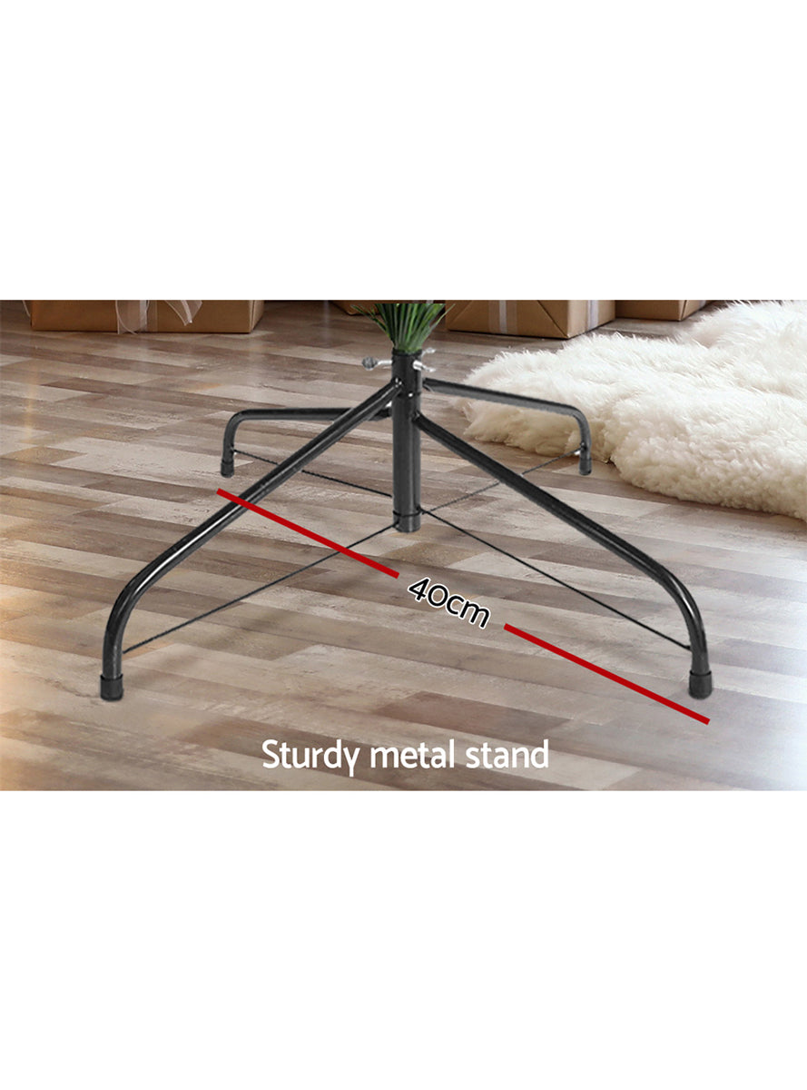 Light Up Jingle Jollys Christmas Tree with 8 Light Mode 1980 LED Lights 180cm - Base Details Image