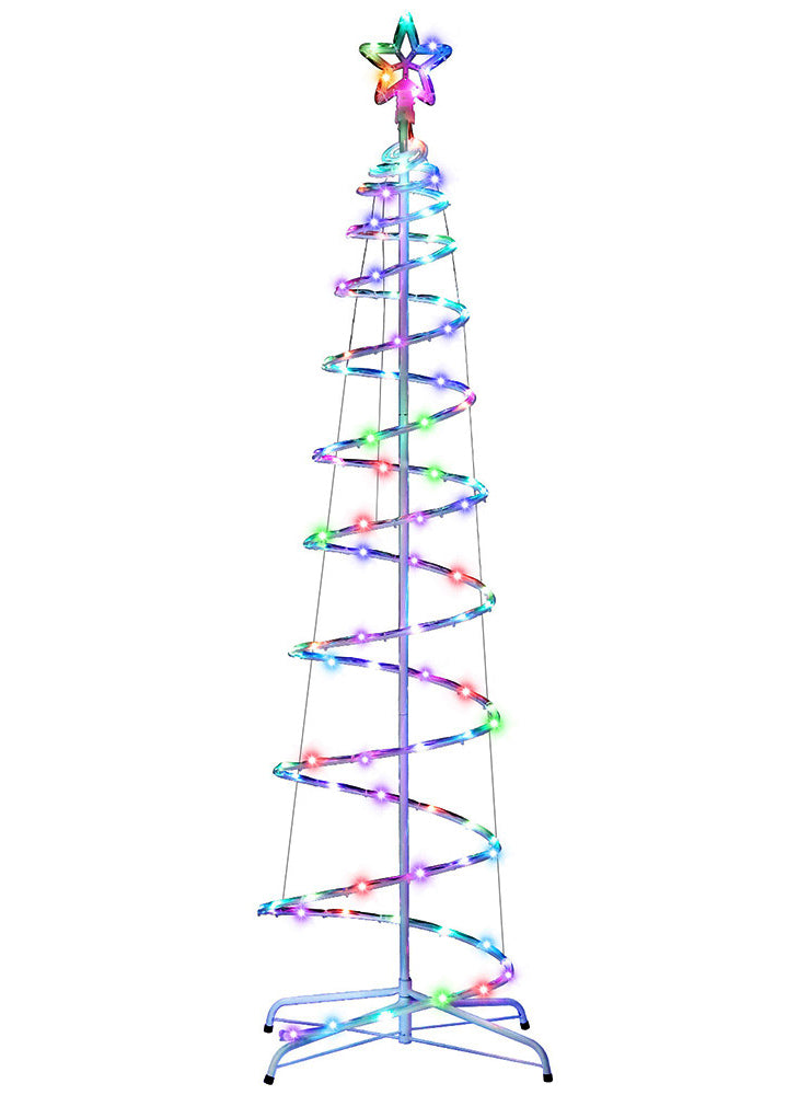 180cm RGB Multicolour Christmas Tree Rope Light Decoration - Main Image