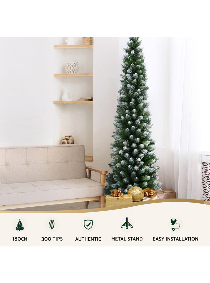 Snowy 300 Tip Jingle Jollys Christmas Tree Decoration 180cm - Details Image
