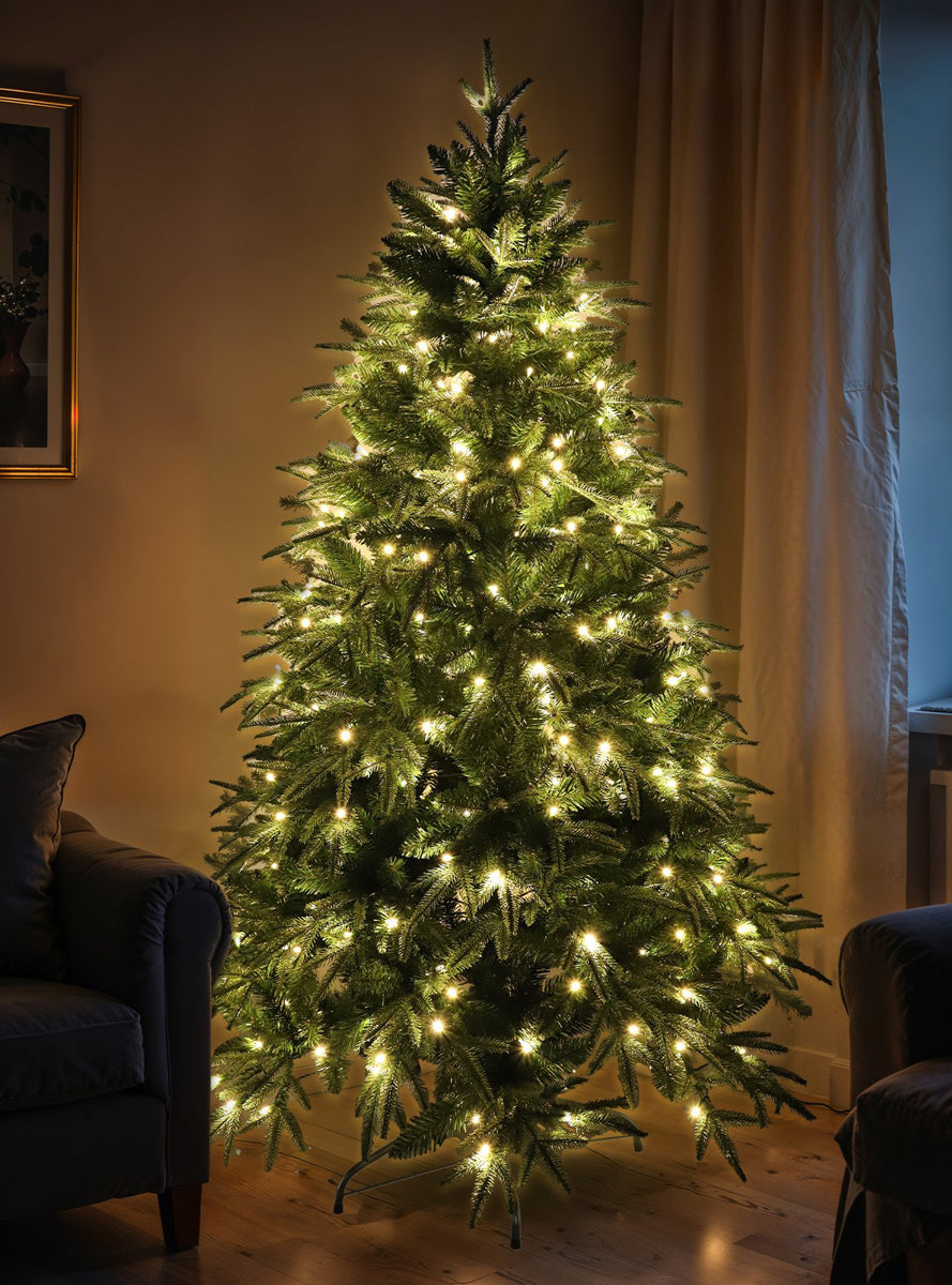 180cm Warm White Prelit Everglow Fir Christmas Tree - Alternate Image 1