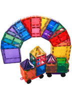 Kids 182 Pieces Rainbow Magnetic Building Tiles