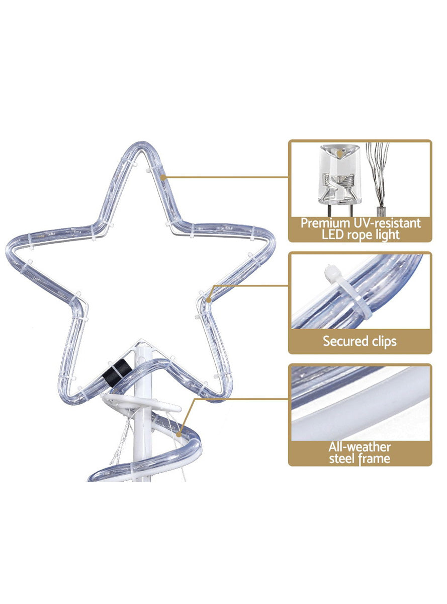 Multicolour Christmas Tree Light Decoration 188cm - Information Image 1