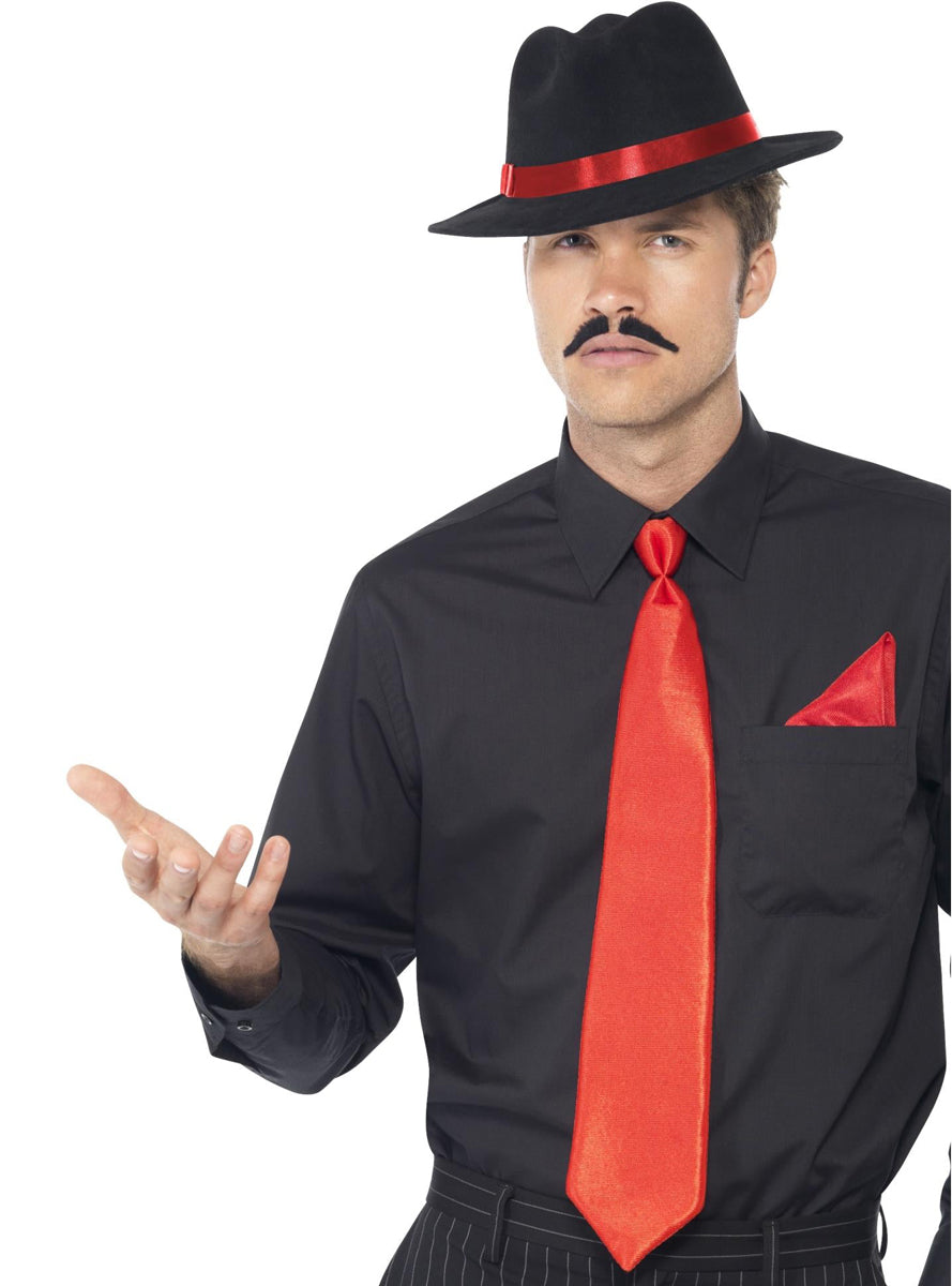 Black and Red 20s Gangster Accessory Set