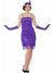 1920s Fringed Womens Purple Flapper Costume - Main Image