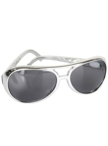 1950s Adults Silver Framed Elvis Costume Sunglasses