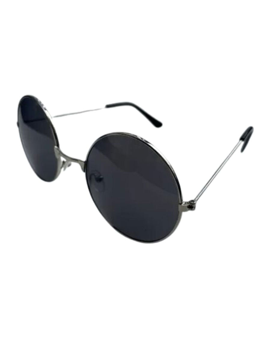1960s Jon Lennon Black Lens Hippie Costume Glasses