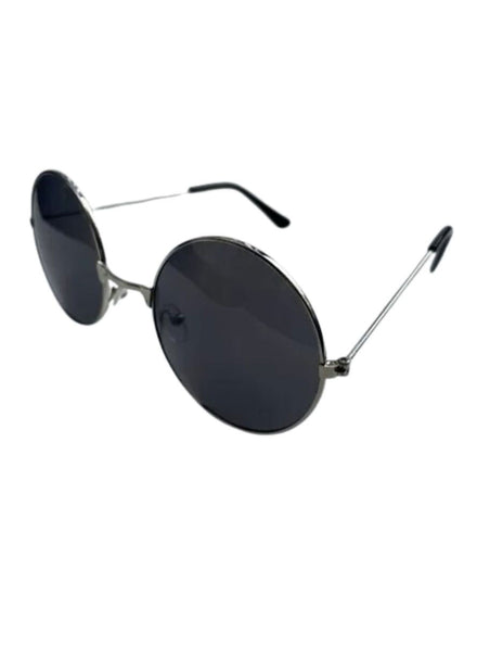 1960s Jon Lennon Black Lens Hippie Costume Glasses
