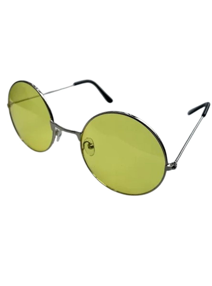 1960s Jon Lennon Yellow Lens Hippie Costume Glasses