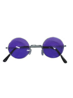1970s Purple Lens John Lennon Hippie Costume Glasses - Main Image