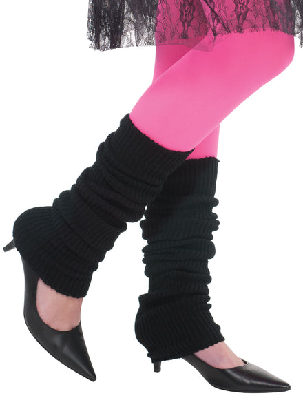 1980s Black Costume Leg Warmers - Main Image