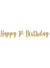 Image of 1st Birthday Gold Glitter Happy Birthday Banner