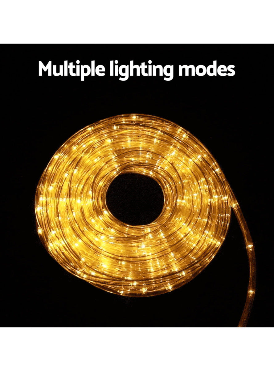 Warm White Colour Christmas Rope Light 20 Metre - Alternate Image 2
