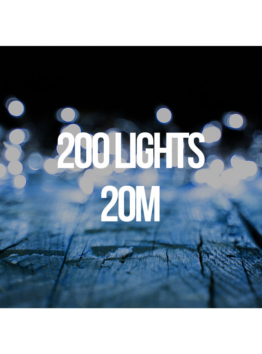 200 Bulb Cool White Fairy Lights - Info Image 1