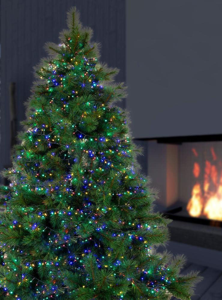 Multicolour 2000 Bulb LED Sparkle Tree Lights - Alternate Image