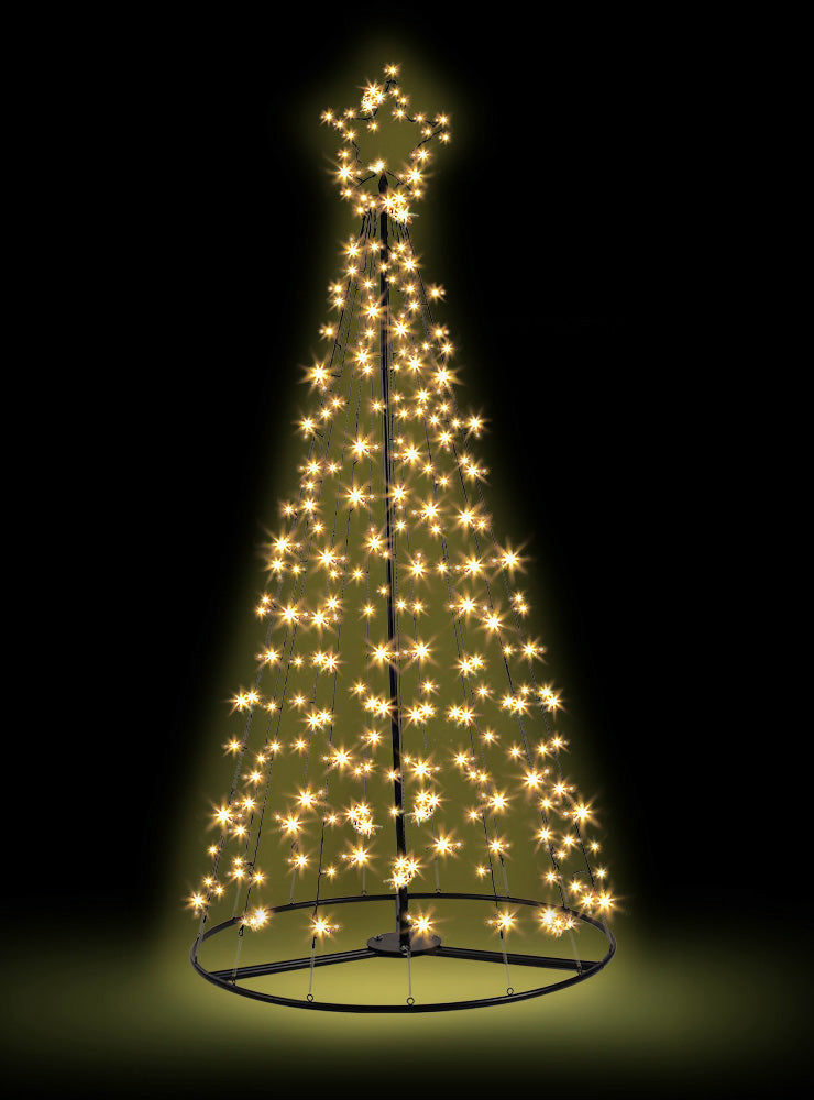 Jingle Jollys Warm White Christmas Tree Decoration 210cm - Main Image