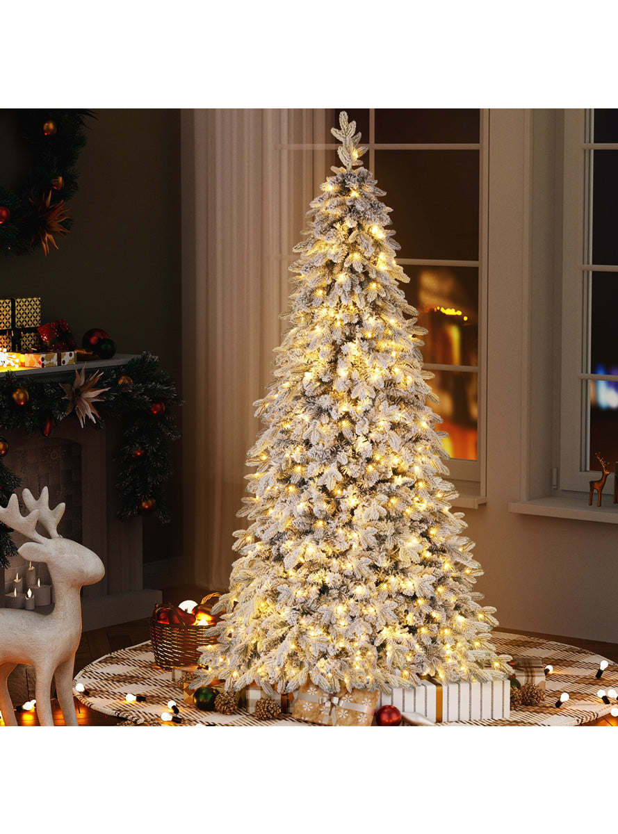 Jingle Jollys White Prelit Christmas Tree 210cm - Alternate Image 2