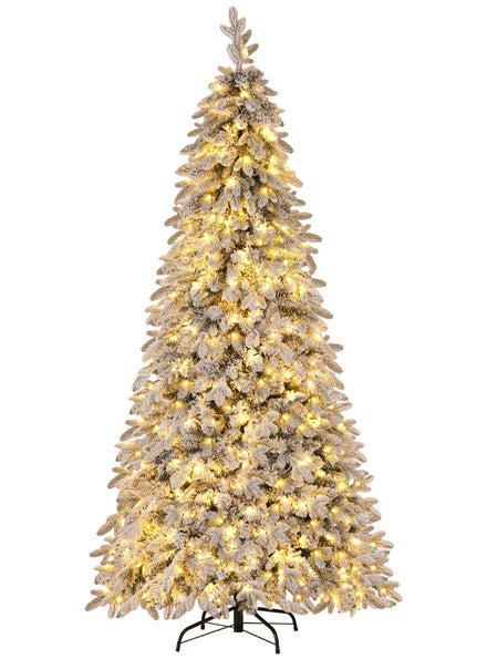 Jingle Jollys White Prelit Christmas Tree 210cm - Main Image
