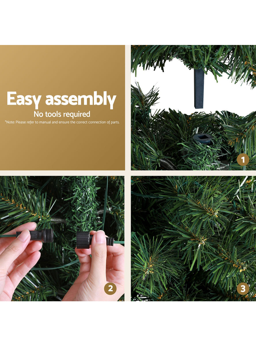 Jingle Jollys Prelit LED 430 Tip Corner Christmas Tree 210cm - Assembly Details Image