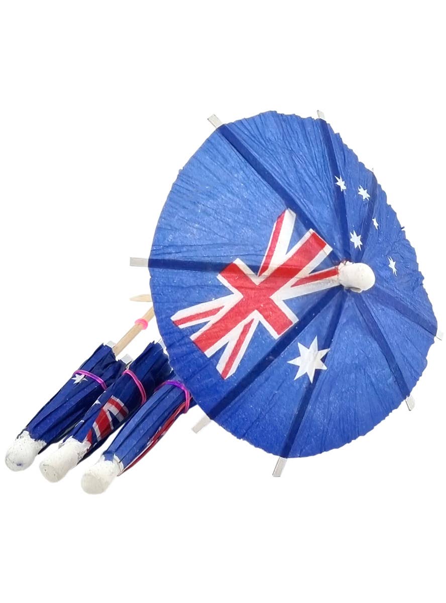 Australian Flag Umbrella Toothpicks Pack of 24