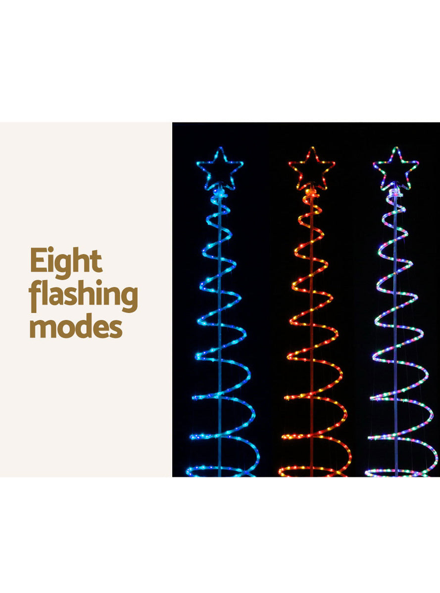 240cm Christmas Tree Blue Light Up Christmas Decoration - Information Image 4