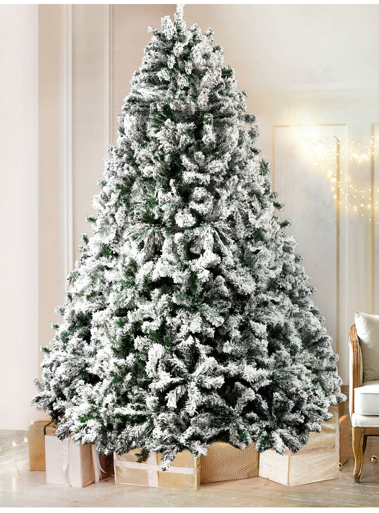 Jingle Jollys Snow Flocked Christmas Tree 240cm - Alternate Image