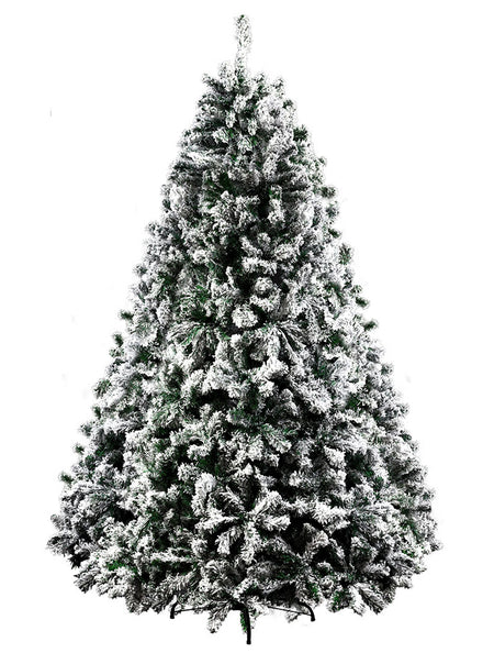 Jingle Jollys Snow Flocked Christmas Tree 240cm - Main Image
